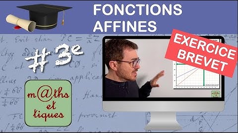Prépare ton BREVET : Fonctions affines