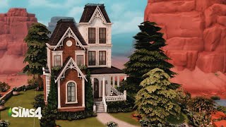 Book Lover's Victorian House // The Sims 4 Speed Build with CC