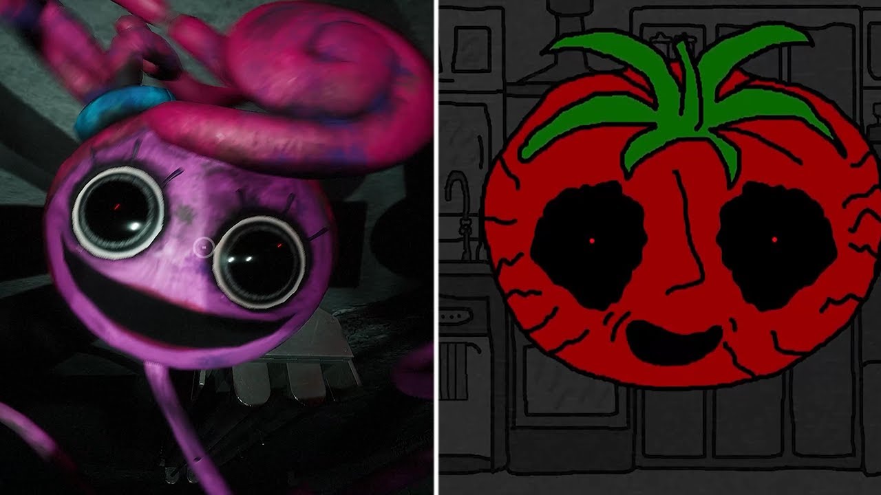 poppy playtime chapter 2 Mommy Long Legs Jumpscare vs Mr Tomatos Jumpscare  