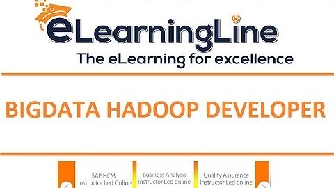 Big Data HadooP Tutorial by eLearningLine @ 848-200-0448