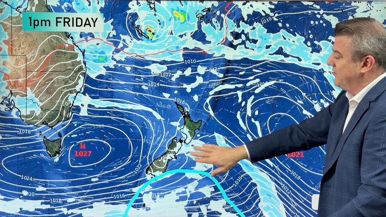 NZ: Feb's last week: High pressure, cold fronts and a tropical low