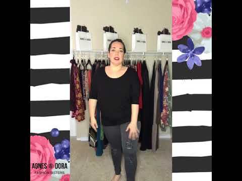 agnes and dora distressed jeggings