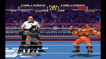 Mugen : Mike "Macho" Haggar (Final Fight) Vs Batman (Dc Comics) (My Battle)