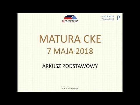 Matura z matmy MIESIĄC 2018 - styl kluczowy - 동영상