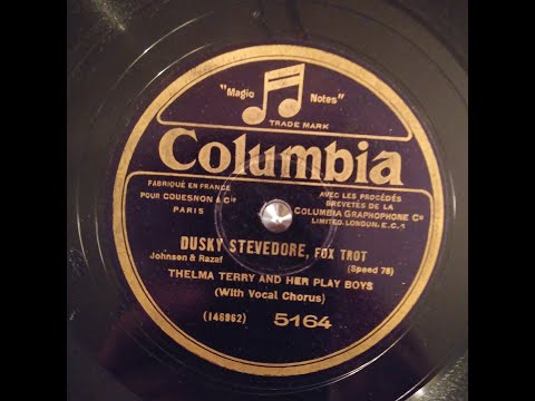 THELMA TERRY AND HER PLAY BOYS  DUSKY STEVEDORE  Columbia 5164