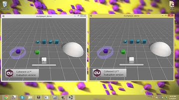Unity + Coherent UI: Multiplayer Cube Demo WIP