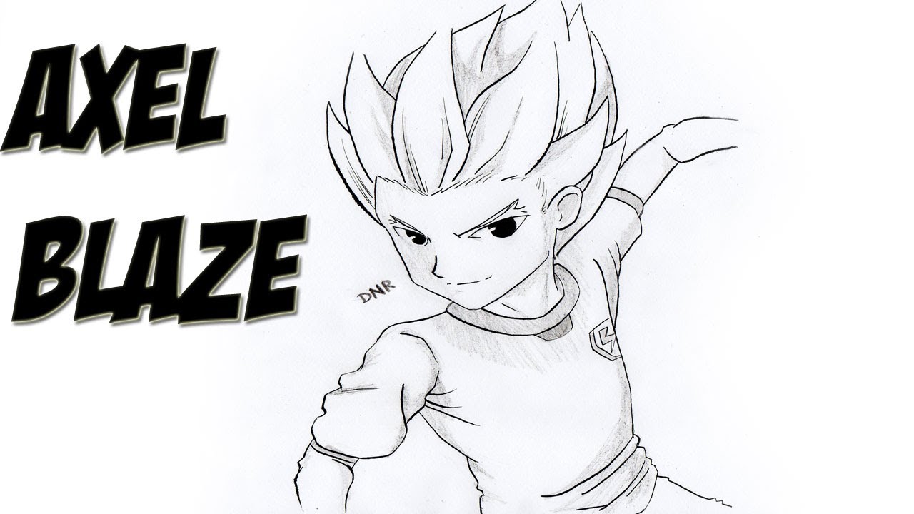 Dibujando a Axel Blaze (INAZUMA ELEVEN)