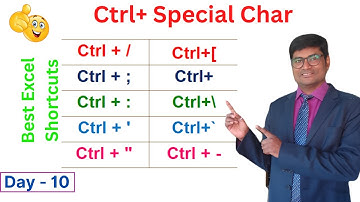 Excel Shortcuts Ctrl + Special Characters in Hindi | Learn Best Excel Shortcuts Key |