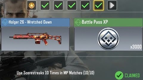 Call Of Duty Mobile Use Scorestreaks 10 Times in MP Matches Task Complete