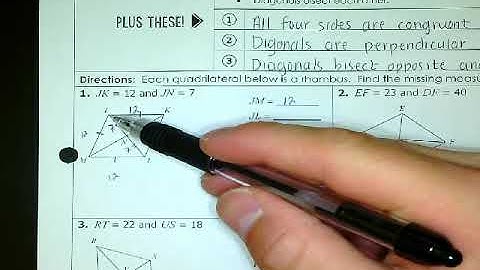 Properties of Rhombi
