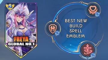 FREYA REVAMP REVEAL MY NEW BEST BUILD & EMBLEM IN FREYA ( MUST WATCH ) FREYA BEST BUILD 2025 - MLBB