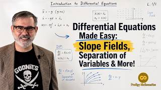 Differential Equations Made Easy: Slope Fields, Separation of Variables & More!
