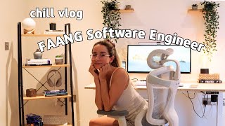Calm Life as a Software Engineer VLOG | new furniture, working out, therapy & anxiety