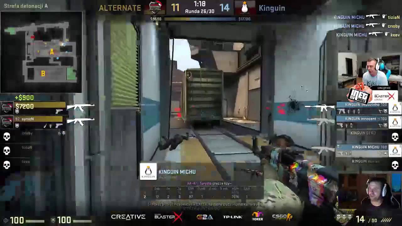 CS:GO - MICHU Quality 3K vs ALTERNATE aTTaX @ BlasterX INETKOX League ...