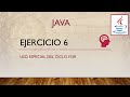 6.- Ejercicio # Java.- Ciclo for con dos condiciones, y  dos variables en incremento.