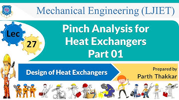 L 27 Pinch Analysis for Heat Exchangers Part 01 | Design of Heat Exchanger | Mechanical