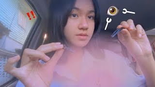 ASMR Thai There’s something in your eyes 👁 Let me help you.ทำความสะอาดตา เอาเศษฝุ่นออก.