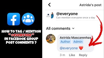 How to mention everyone in facebook group post | How to mention everyone in facebook group comments