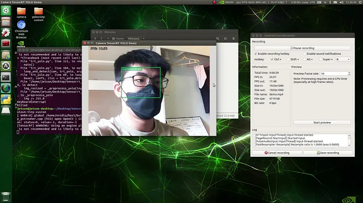 yolov4-tiny deployed on Jetson nano