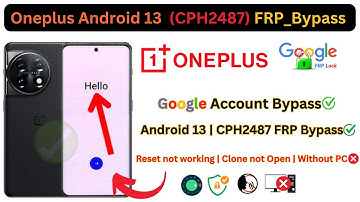 OnePlus 11R FRP Bypass Android 13 All OnePlus Google Account | Clone app not working| New Trick 2023