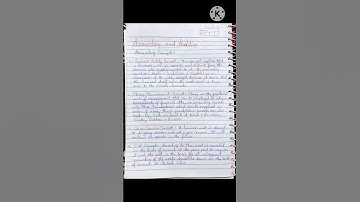 Accounting and Auditing Notes| #accountingconcepts #ugcnet #ugcnetcommerce #ugcjrf #notes #shorts