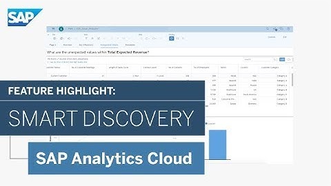 SAP Analytics Cloud: Smart Discovery