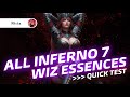 ALL INFERNO 7 WIZARD ESSENCES Quick Dummy Test How They Work Diablo Immortal ALL INFERNO 7 WIZARD ESSENCES Quick Dummy Test How They Work Diablo Immortal