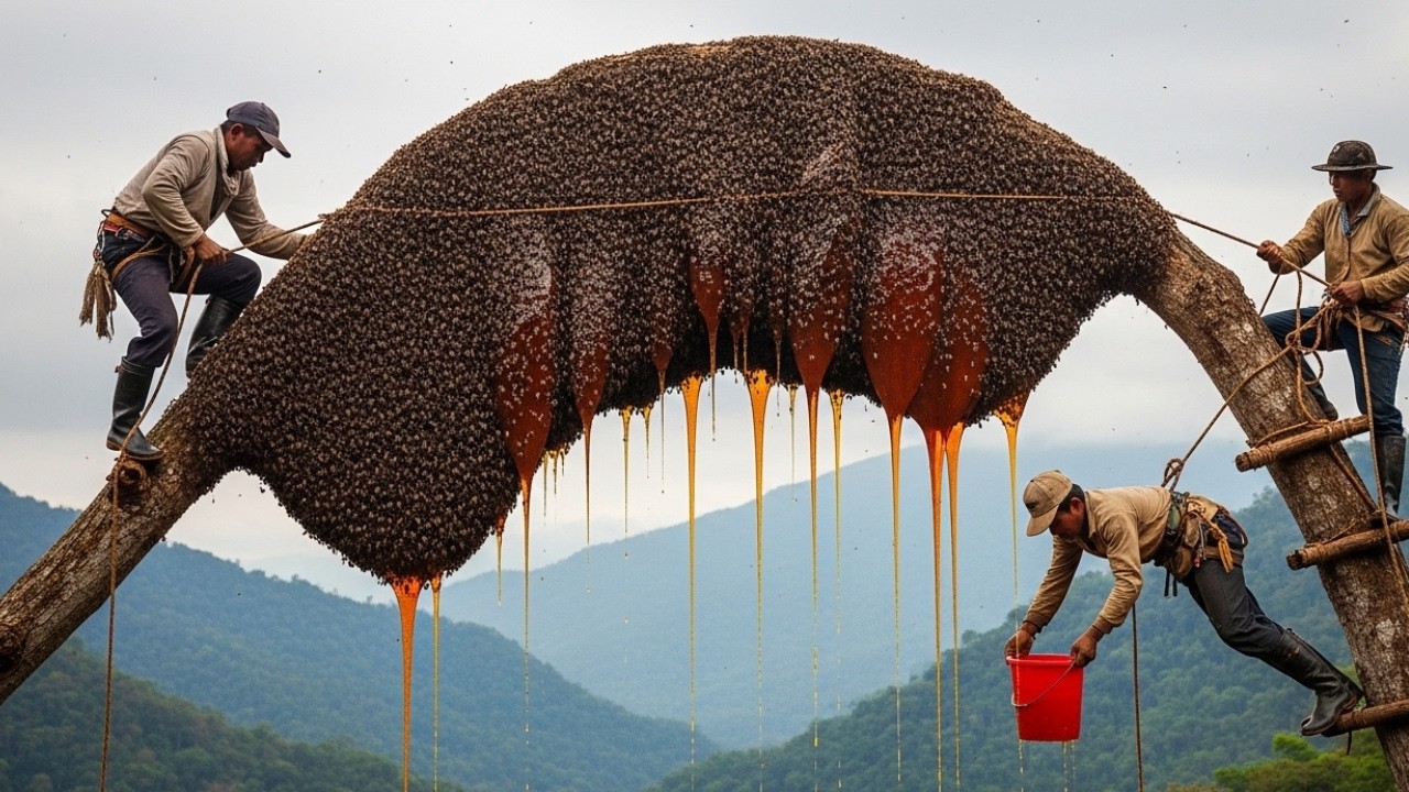 400 Meters Up: Facing a Giant Wild Hive