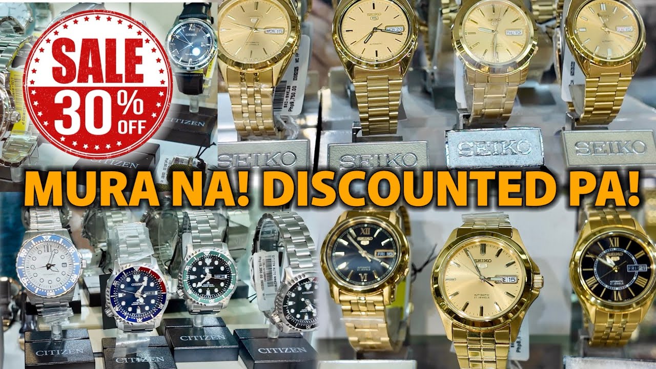 MURA NA! MAY 30% OFF PA! | ORIGINAL SEIKO, ALBA & CITIZEN WATCHES IN CUBAO | WATCH CENTRAL FARMERS
