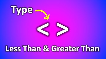 Hoe typ ik het kleiner-dan- en groter-dan-symbool op mijn toetsenbord?