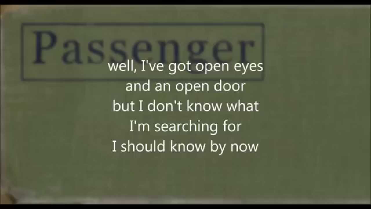 Passenger - Whispers (lyrics on screen) (studio version)