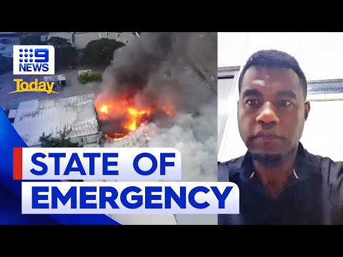 Png riots: state of emergency declared after unrest | 9 news australia