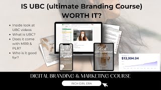 Is UBC (Ultimate Branding Course) worth the money? Another MRR & PLR Course For Digital Marketing