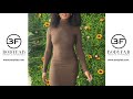 Bodyfab affordable clothing store review women ribbed backless bodycon dress