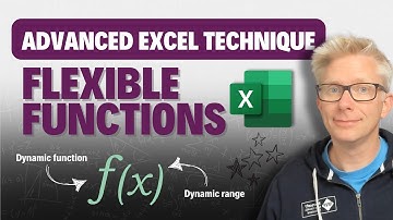 Using Flexible Functions in Excel (only for advanced users).