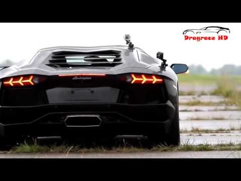 Kawasaki Ninja H2r vs Bugatti Veyron Drag Race 2016 &   Lamborghini Aventador vs F16 Fighting Falcon