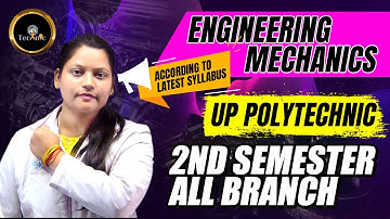 🚀Engineering Mechanics New Syllabus 2025🔥#polytechnic2ndsemester | By-Ayushi Mam |  #astechnic