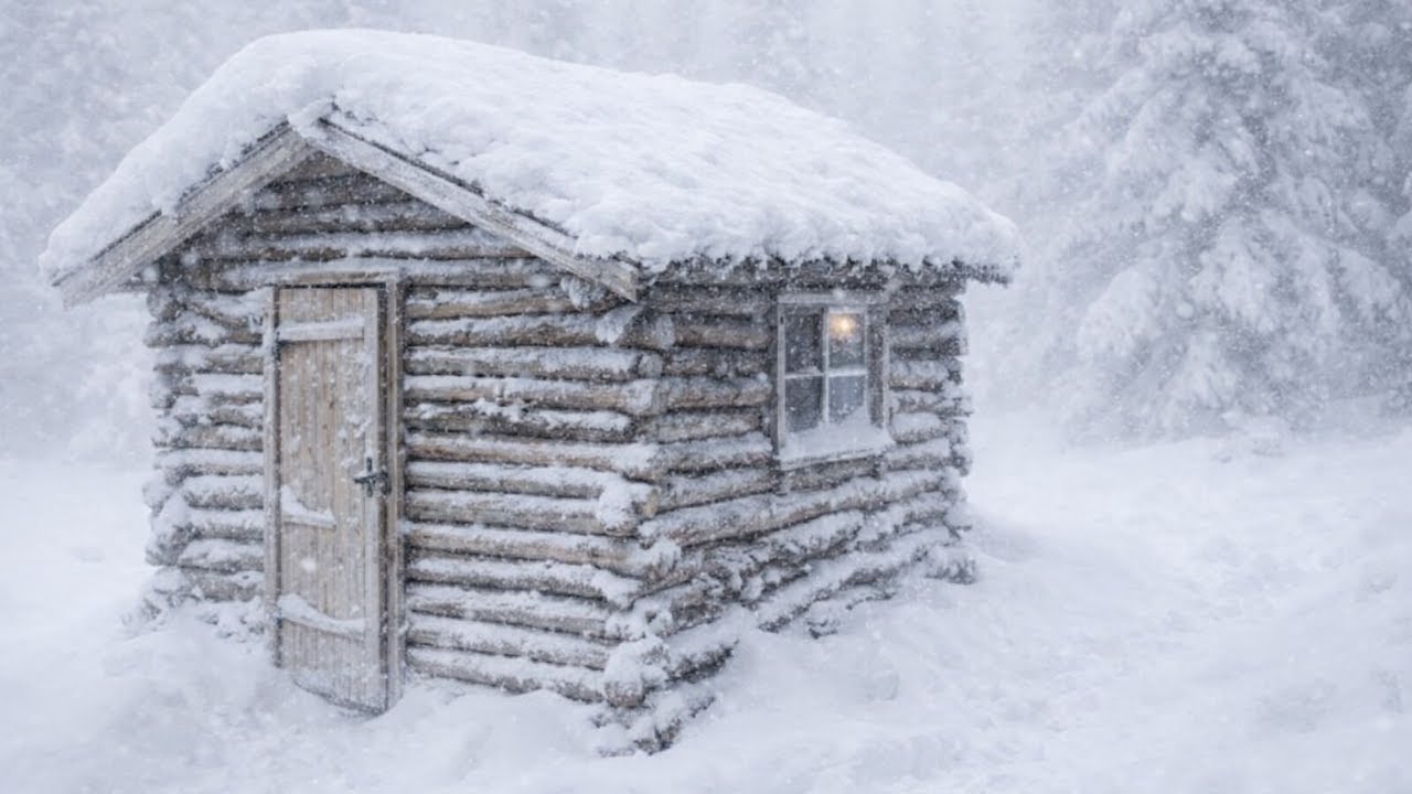 I Survived EXTREME Heavy Snow in a Log Cabin | Life Off The Grid - YouTube