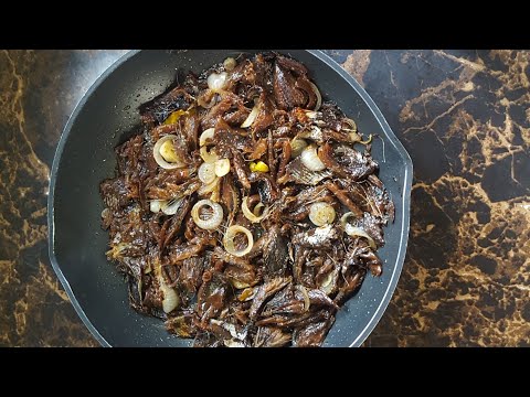 Clean and cook red herring Jamaican style| cooked Puttigel