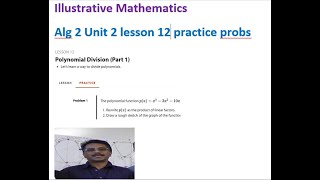 IM Alg 2 unit 2 lesson 12 cumulative practice prob