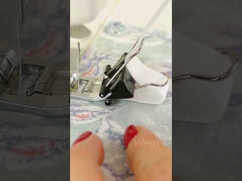 ✨ My Favorite Trick to Sew Elastic! 🧵 #sewing #sewinghacks #diy #waysdiy