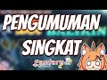 Adalah pengumuman singkat ajah