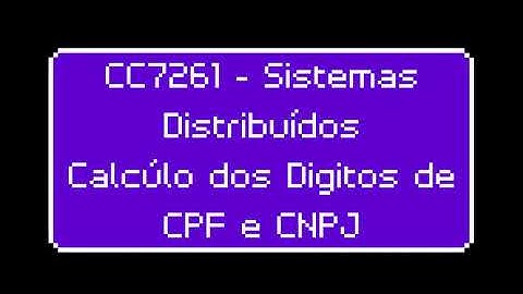 Calculo DAC CPF CNPJ