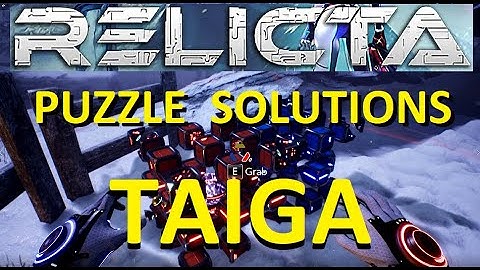 Relicta - TAIGA All Puzzle Solutions - Shoesmaker Crater Gameplay
