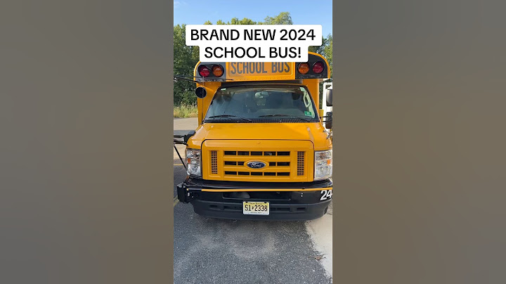 BRAND NEW 2024 SCHOOL BUS!
