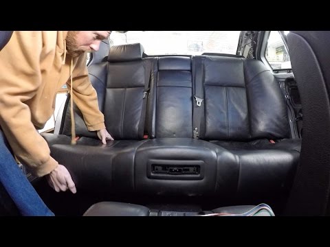 BMW E38 740i Rear Seat & Parcel Shelf Removal - How To