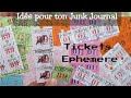 Ide pour ton junk journal 35 tickets phmre