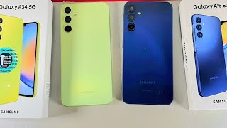 Samsung Galaxy A15 5G vs Galaxy A34 5G | Detailed Comparison!