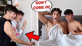 CHEATING WITH THE DOOR LOCKED PRANK ON BOYFRIENDS (Gay Couple Pranks)