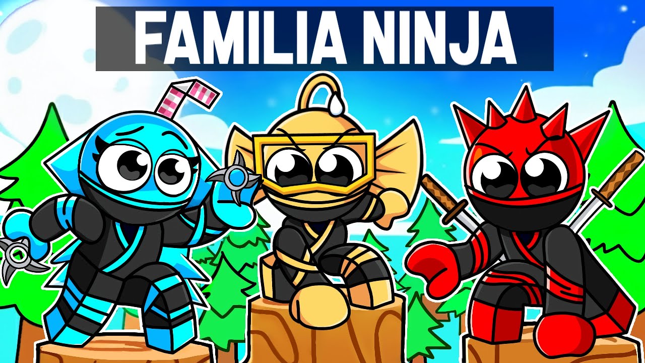 Adoptado por una FAMILIA NINJA en Roblox!
